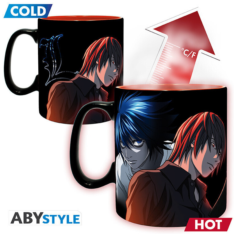 Death Note Mug Heat Change 460ml L & Light - ABYMUGA585