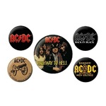 AC / DC Badge Pack Set (Pack Of 5) - BP80494