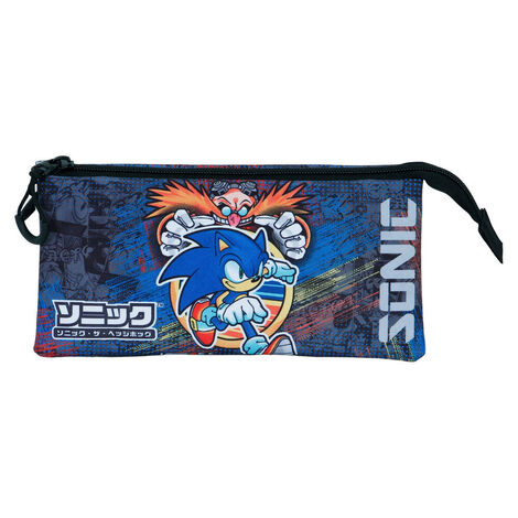 Sonic The Hedgehog Checkpoint Triple Pencil Case - KMN05425