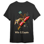 Looney Tunes Coyote Rocket Adult T-shirt - 6789- L