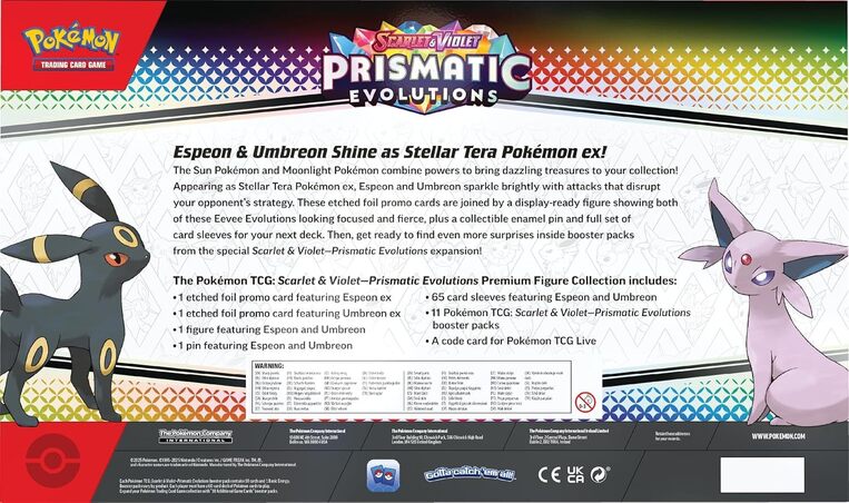 Pokémon TCG: Scarlet & Violet—Prismatic Evolutions Premium Figure Collection - POK100301