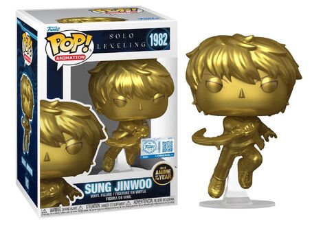 Funko POP! Solo Leveling - Sung Jinwoo (Anime Of The Year) #1982 (Exclusive Figure) With Hard Acrylic Protective Case