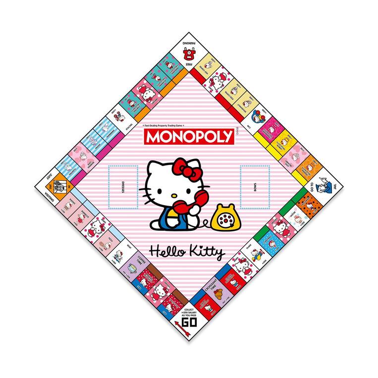 Monopoly Hello Kitty Board Game (English Language) - WM04863