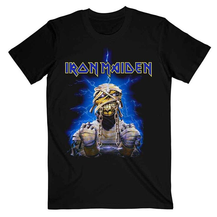 Iron Maiden Unisex T-Shirt: Powerslave Mummy (Black) - IMTEE30MB