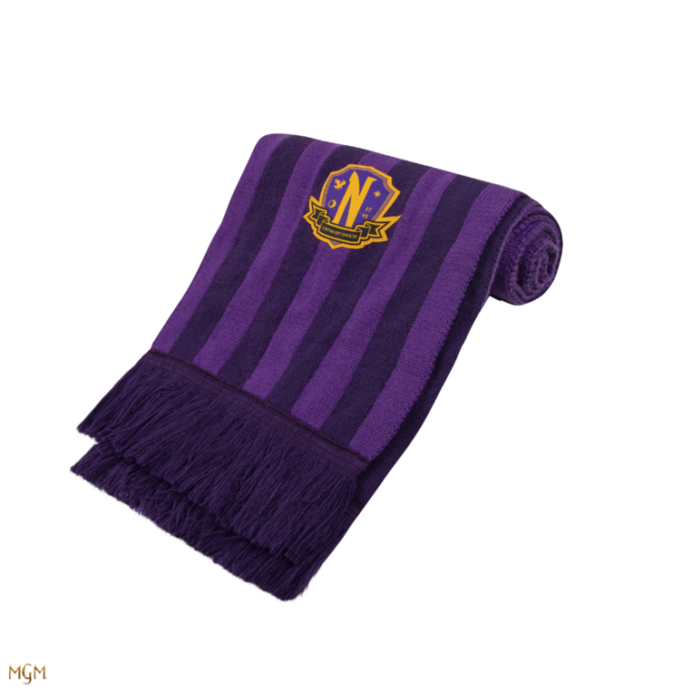 Wednesday Scarf Nevermore Academy Purple - CR1071