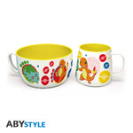 Pokemon Breakfast Set Mug + Bowl Pikachu & Kanto Starters - ABYTAB120