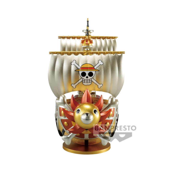 One Piece Mega WCF Special Gold Color Thouse=and Sunny Statue (19cm) - BAN18974