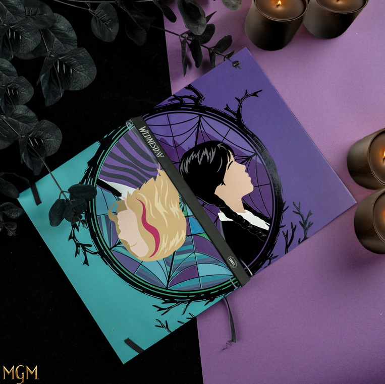 Wednesday and Enid Hard Cover Notebook - CR5170