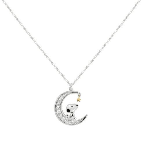 Peanuts Snoopy  Moon Necklace - NF00742TZWL