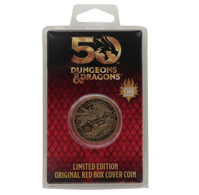 Dungeons & Dragons 50th Anniversary Antique Gold Coin - HAS-DUN65