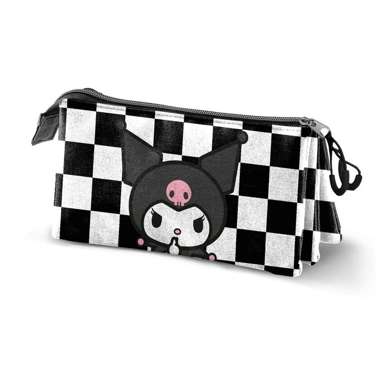 Kuromi Hello Kitty Triple Pencil Case - KMN08714