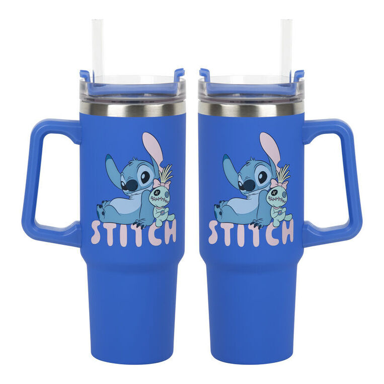 Disney Stitch Blue 900ml Insulated Cup and Straw - PP14794LS