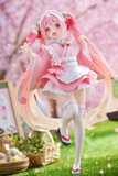 Hatsune Miku PVC Statue Newley Written Sakura Miku Japanese Cafe Ver. Reissue 18 cm - TAITO452033100