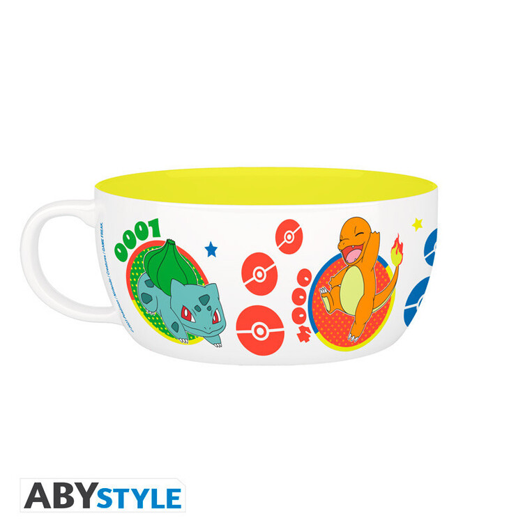 Pokemon Breakfast Set Mug + Bowl Pikachu & Kanto Starters - ABYTAB120