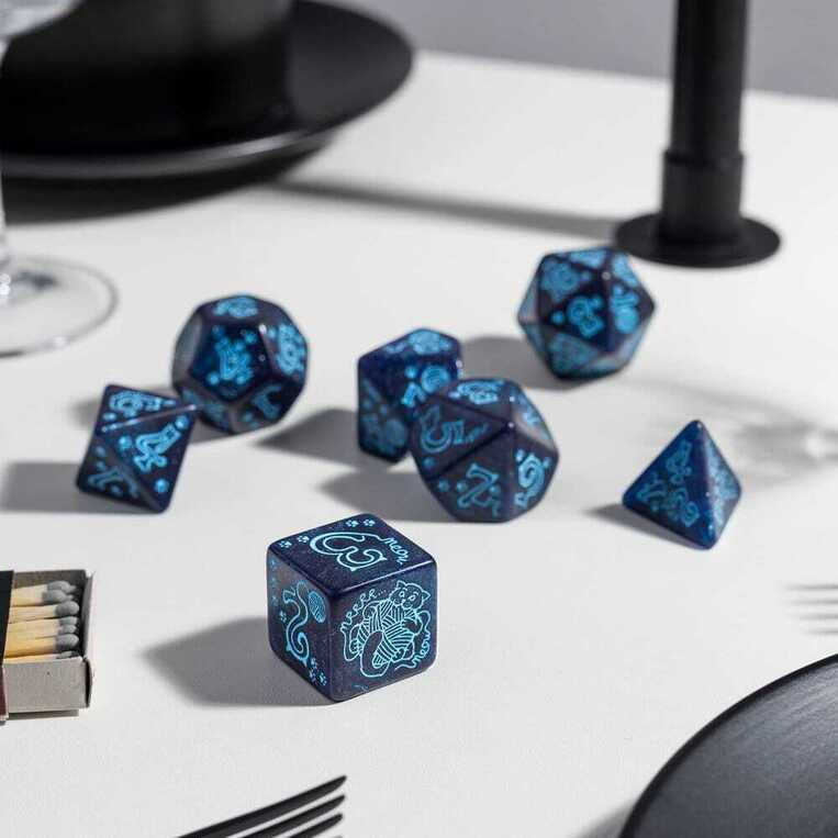 Jumbo Cats Jumbo Dice Set River - QWS-SJKSCAT19