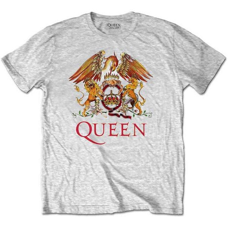 Queen Kids T-Shirt: Classic Crest (Heather Grey) - QUTS03BH