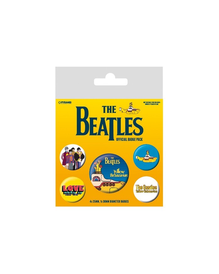 The Beatles (Yellow Submarine) 5 Badges Pack - BP80477
