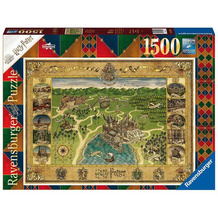 Ravensburger Harry Potter Hogwarts Map 1500 Τεμ - 05-16599