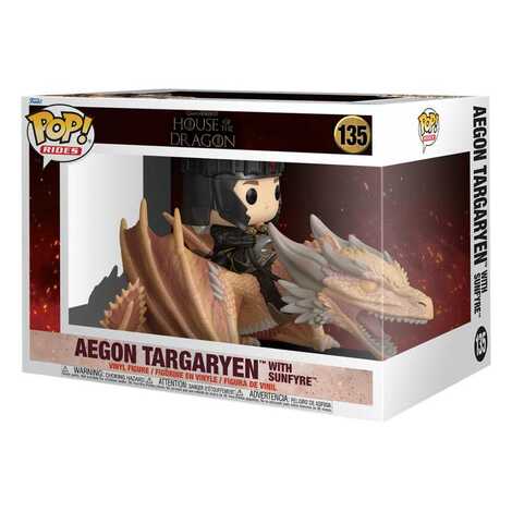 Funko POP! Rides: House of the Dragon - Aegon Targaryen with Sunfyre Figure #135
