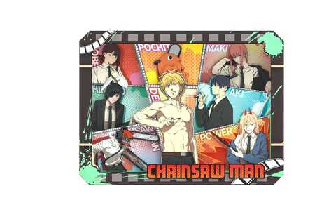 Chainsaw Man Model Kit Wooden Gallery 240 x 180 x 48 Charaters United - PUMI-2811