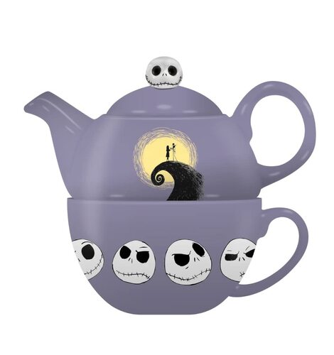 The Nightmare Before Christmas: Jack Skellington Teapot and Mug set 300 ml (purple) - TFOR1DC01