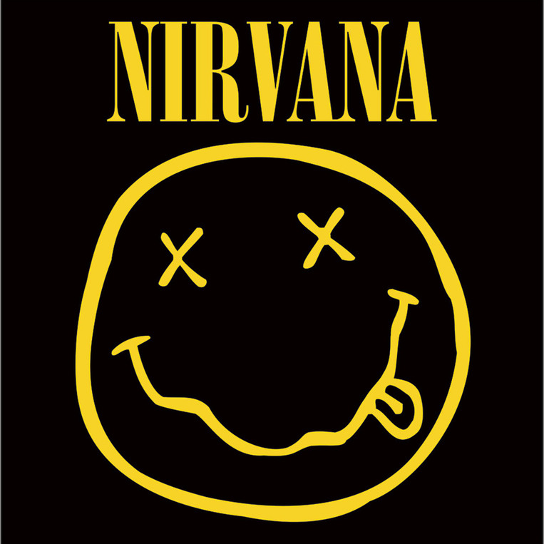 Nirvana Poster: Smiley Canvas Album Wall Art Print 40x40 - DC95988C