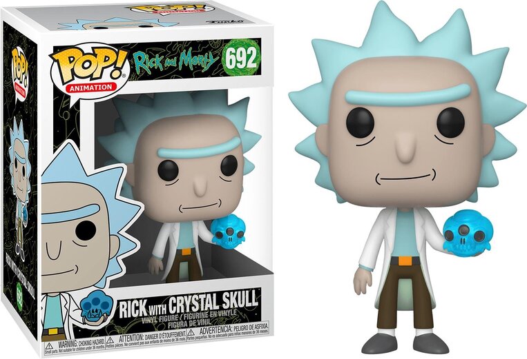 Funko POP! Rick and Morty - Rick w/Crystal Skull Figure #692