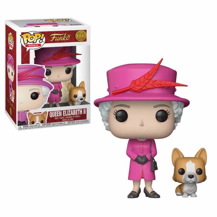 Funko POP! Royal Family - Queen Elizabeth II (with Corgis) Figure #1