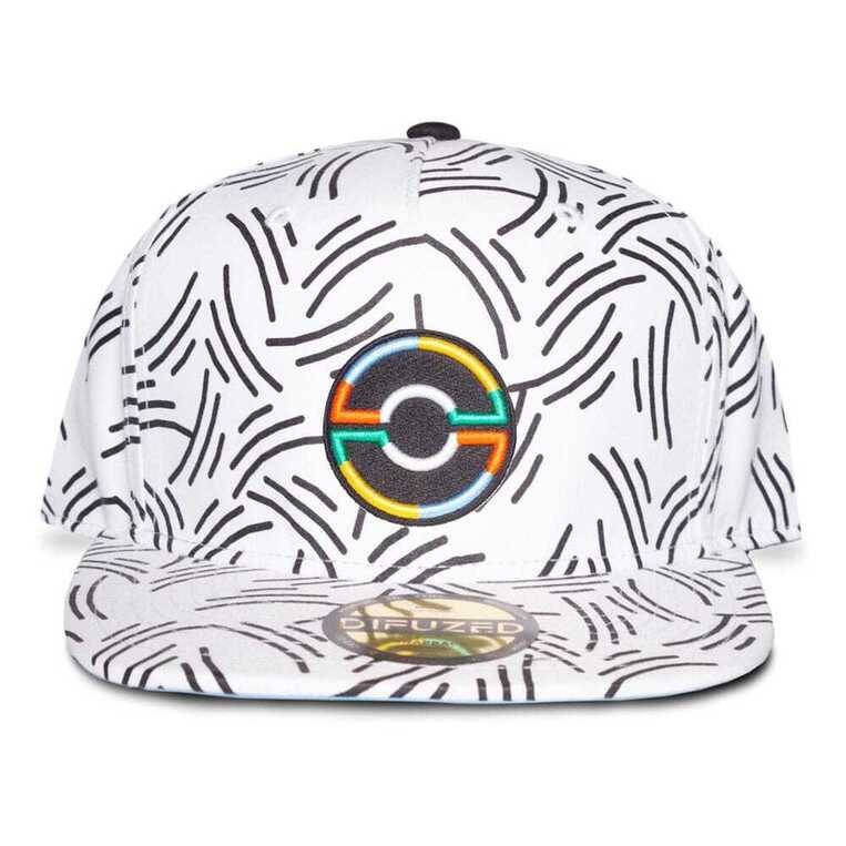 Pokemon Snapback Cap Pokeball White - BA838852POK- One Size