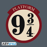 Harry Potter Unisex Dark Grey Tshirt - 9 3/4 - ABYTEX609- XS