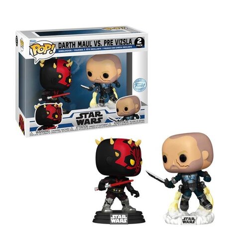 Funko POP! Star Wars - Darth Maul vs Pre Vizsla 2-Pack (Exclusive) Figures