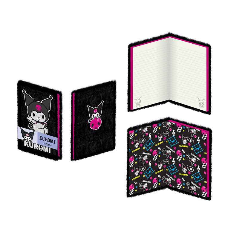 Kuromi (Rock Out) Plush Notebook - SR2402813