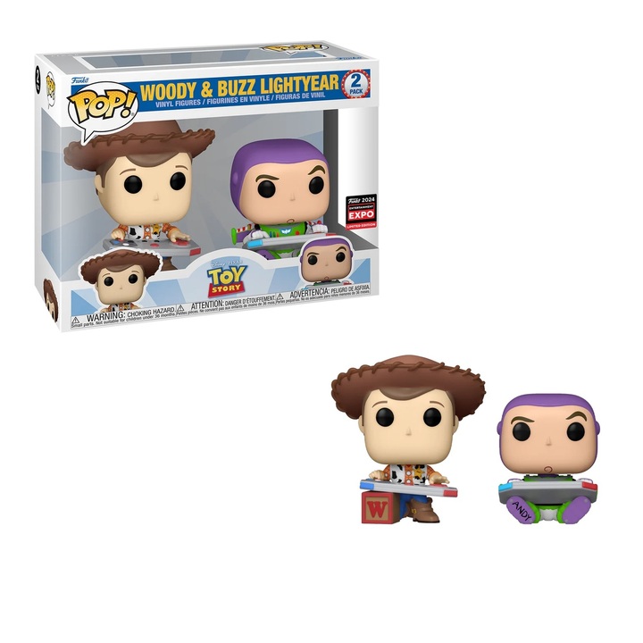 Funko POP! Disney: Toy Story - Woody & Buzz Lightyear (C2E2 2024 Exclusive) Figure