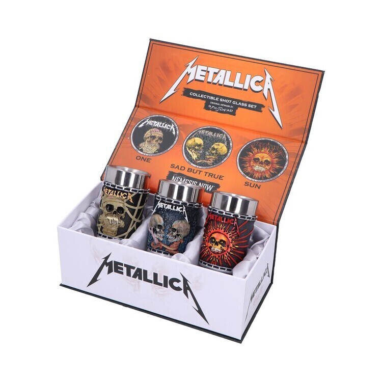 Metallica Shot Glasses Pushead Art 3-Pack - NEMN-B6585A24