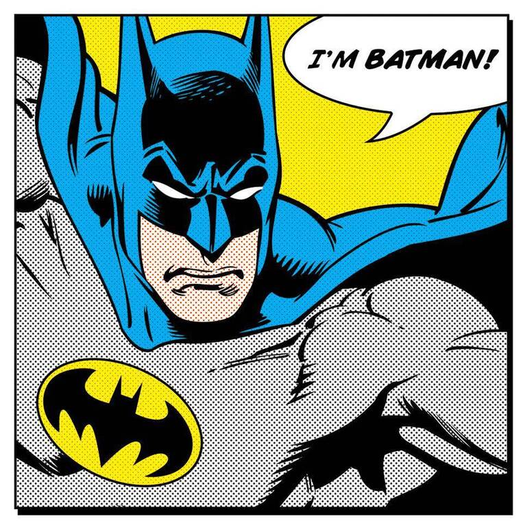 DC Comics Batman (I'm Batman) Canvas 40 x 40 cm - DC95052