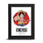 One Piece - Black Kraft Frame - Asian Art - Luffy - TGGKRA037