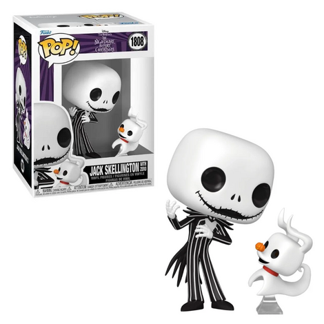 Funko Pop! Disney: The Nightmare Before Christmas - Jack Skellington with Zero #1808 Vinyl Figure
