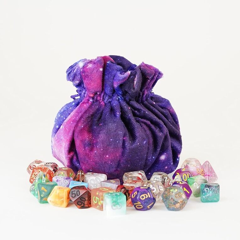 Dice Bag With Compartments Velvet Nebula - FNRL9102