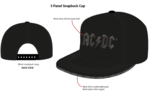 AC/DC Snapback Cap Shiny Black Logo (black) - ACD01798SBB
