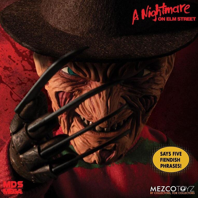 Nightmare On Elm Street Mega Scale Talking Action Figure Freddy Krueger 38 cm - MEZ25890