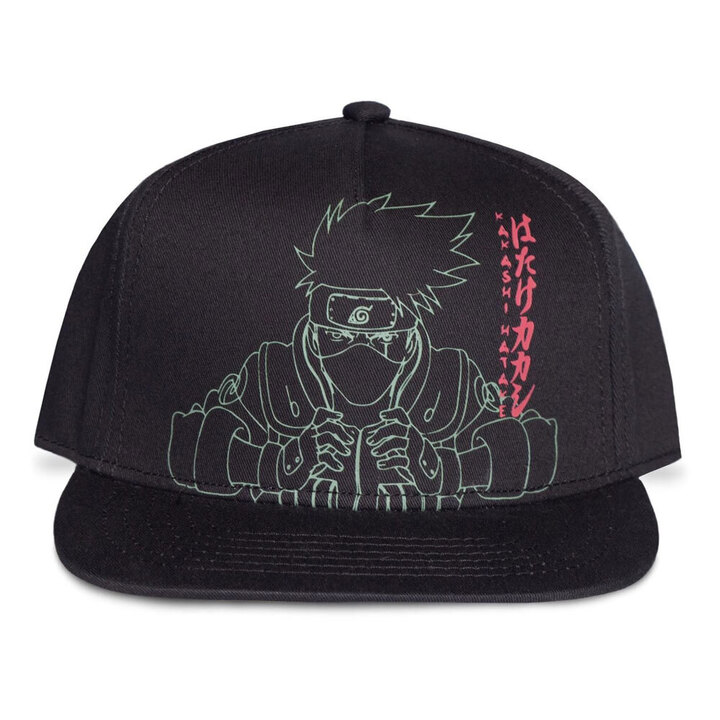 Naruto Shippuden Snapback Cap Kakashi Line Art (black) - SB487082NRS