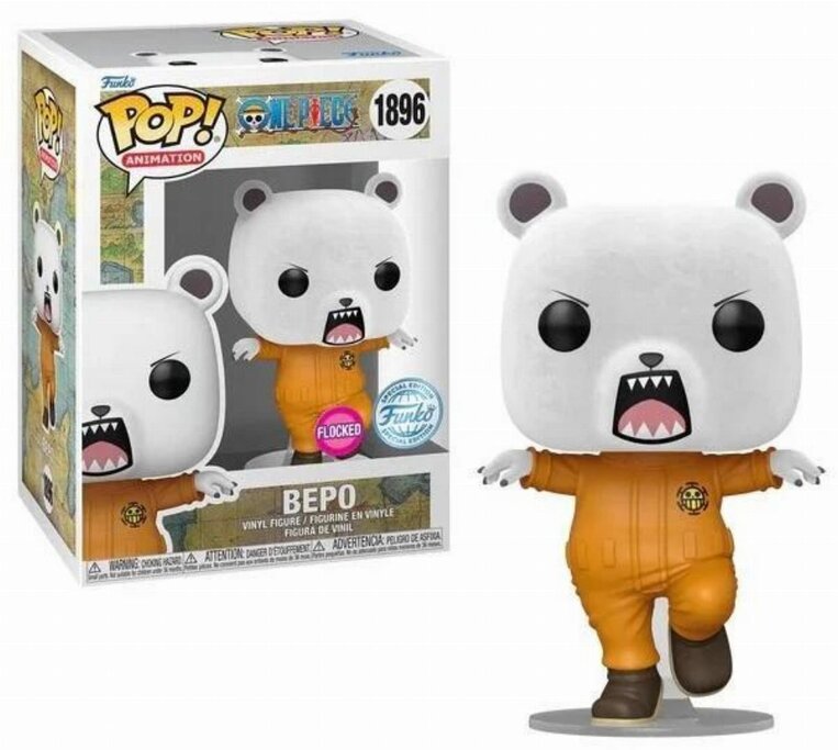 Funko Pop! One Piece - Bepo (Flocked) #1896 (Exclusive Figure)