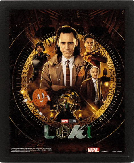 Marvel Loki (Glorious Purpose) 3D Lenticular Poster (Framed) 26 x 4cm - EPPL71496
