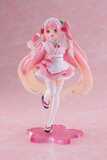 Hatsune Miku PVC Statue Newley Written Sakura Miku Japanese Cafe Ver. Reissue 18 cm - TAITO452033100