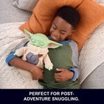 Star Wars The Mandalorian & Grogu The Interactive Companion 25cm Grogu Plush Toy with Open-Up Eyes - JKN44