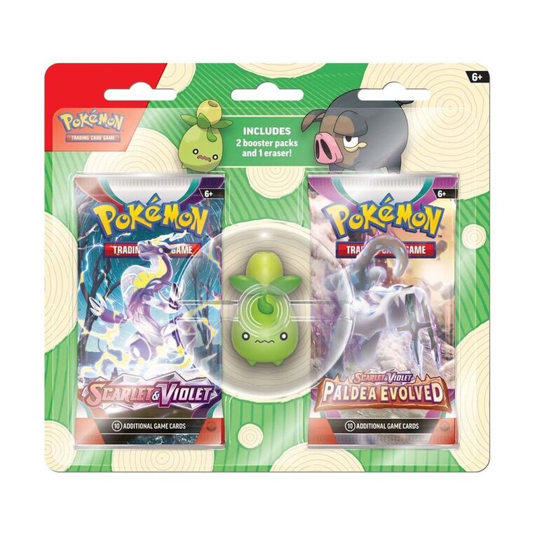 Pokemon Back to School Eraser Blister 2023 (2 Σχέδια)