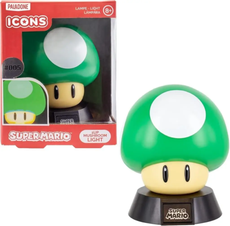 Super Mario 1Up Mushroom Icon Light - PP5095NN
