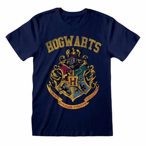 Harry Potter -Hogwarts Faded Crest T-Shirt - HAR03352TSC