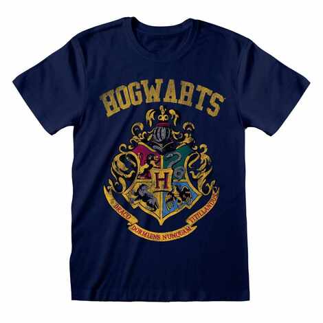 Harry Potter -Hogwarts Faded Crest T-Shirt - HAR03352TSC