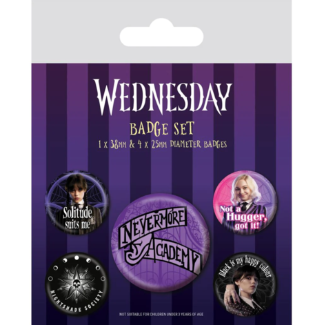 Wednesday (Nevermore) Badge Pack - BP80814